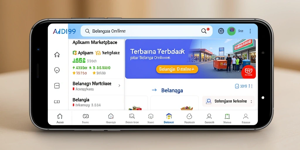 Tampilan antarmuka ADI99 yang modern dan mudah digunakan untuk berbelanja.