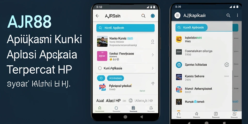 Tampilan antarmuka AJR88 yang memudahkan penguncian aplikasi.