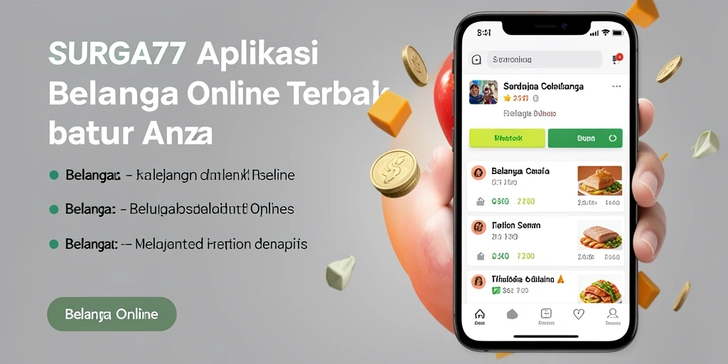 Antarmuka SURGA77 yang mudah dipahami untuk berbelanja online.