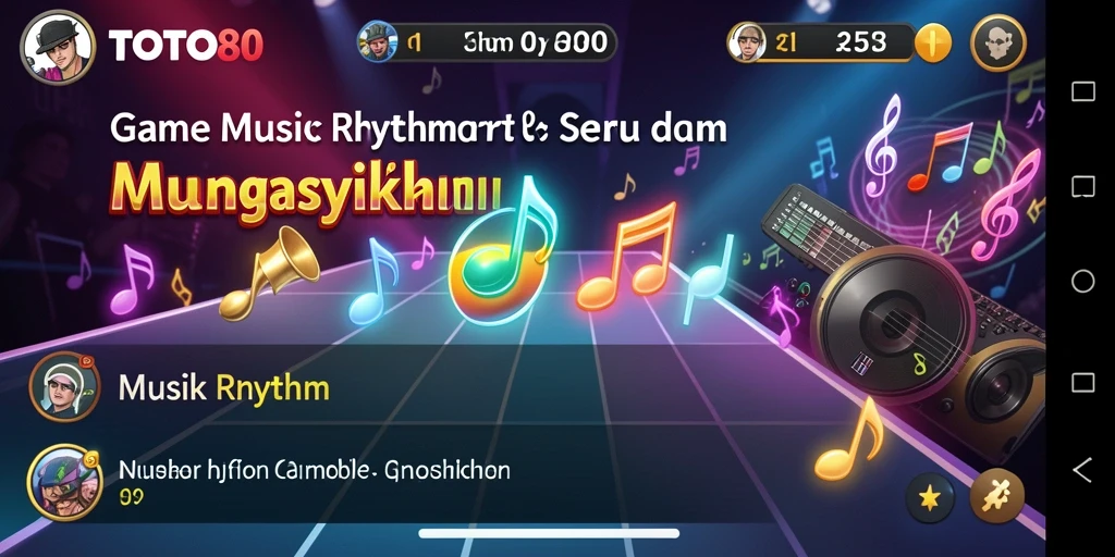 Tampilan antarmuka TOTO80 yang menarik saat bermain Musik Rhythm.