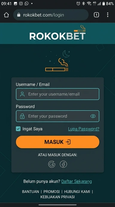 Panduan Masuk Akun Rokokbet untuk Pengguna Android